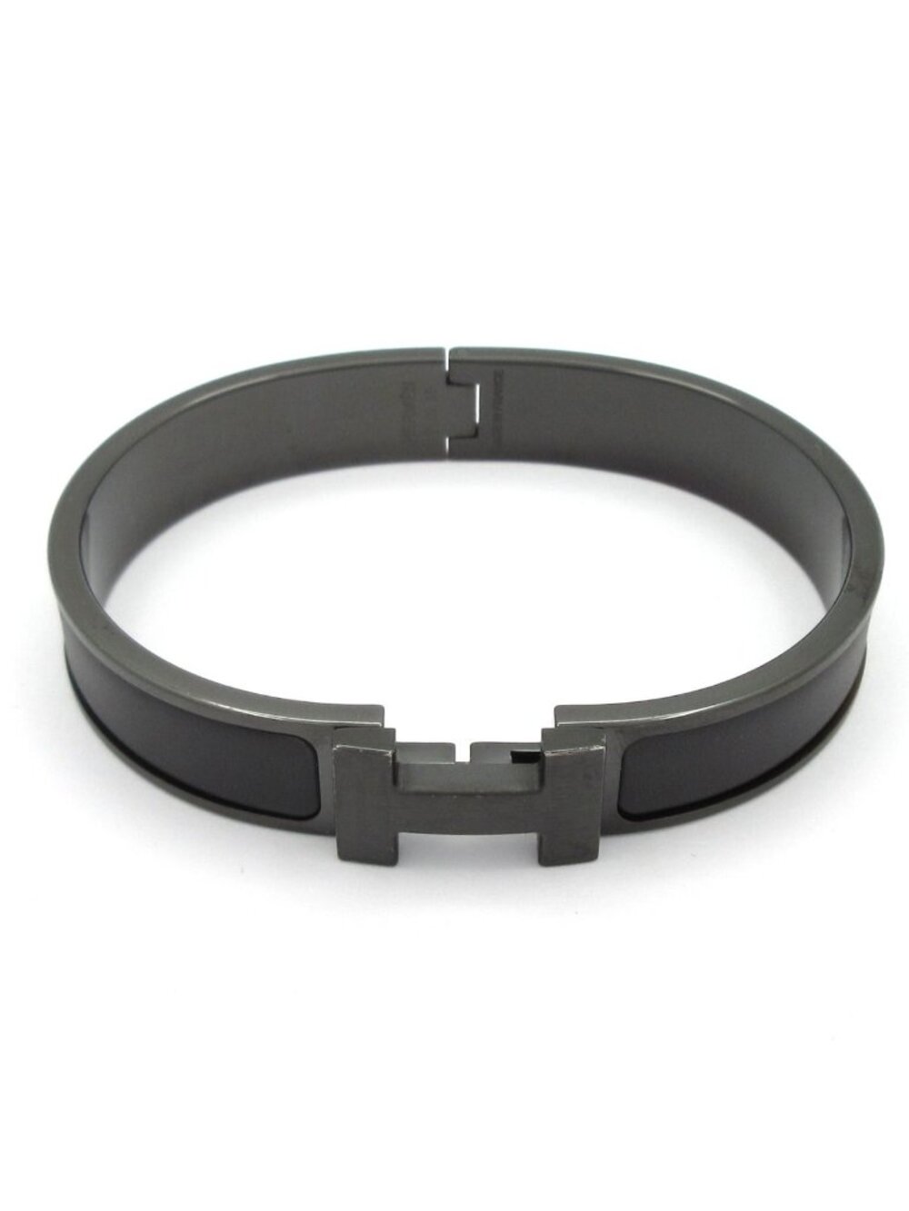 Hermes Bangle Clic HH Black Bracelet